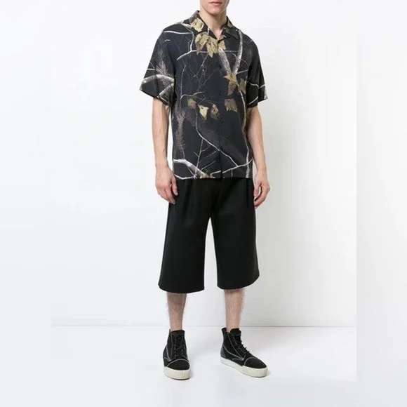 Alexander Wang Winter Camo Printed Silk Hawaiian Shirt - Picture 11 of 12